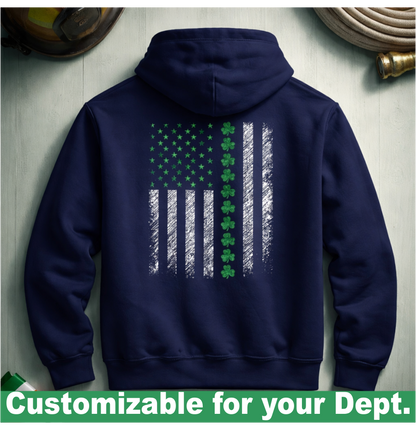 Custom Distressed Shamrock Flag T's & Hoodies